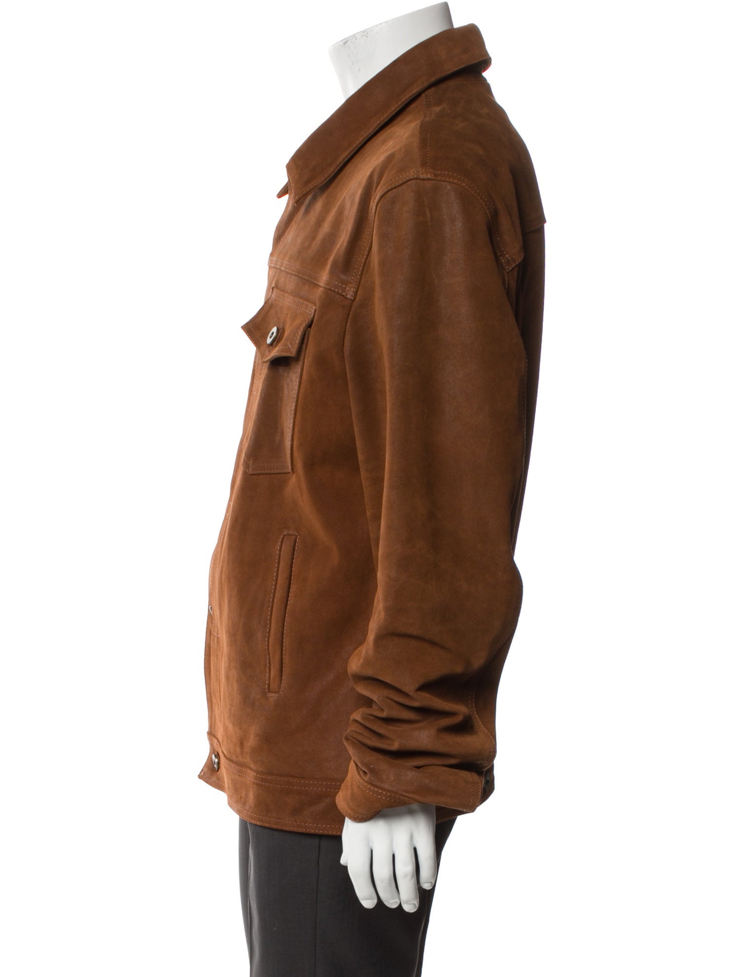 Satchel & Page Calf Leather Trucker Jacket