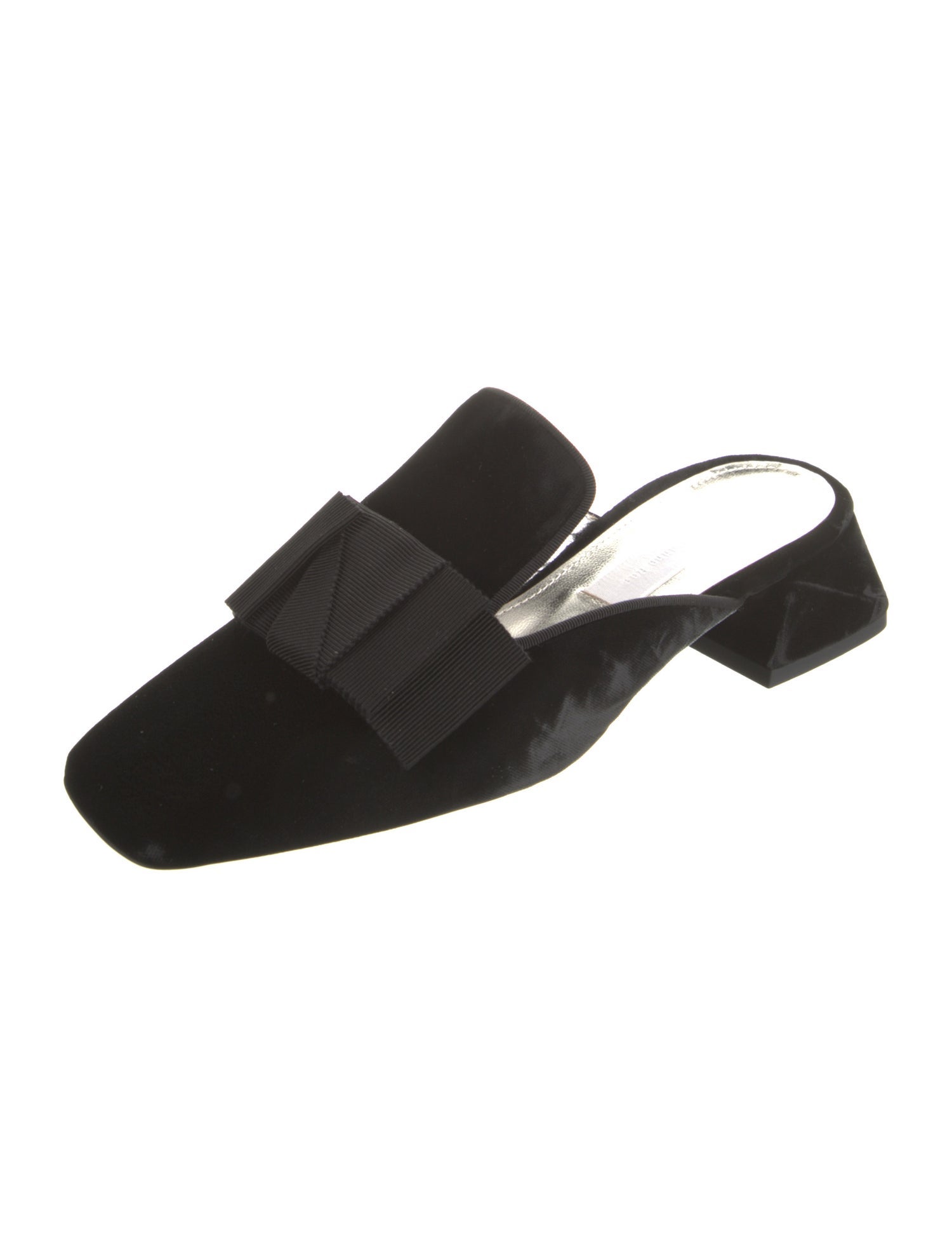 Suzanne Rae Velvet Grosgrain Trim Mules w/ Tags