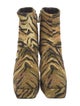 Suzanne Rae Canvas Animal Print Sock Boots