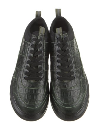 Suzanne Rae Embossed Leather Sneakers