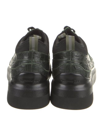 Suzanne Rae Embossed Leather Sneakers