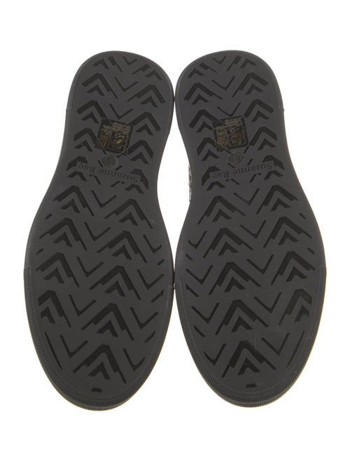 Suzanne Rae Embossed Leather Sneakers