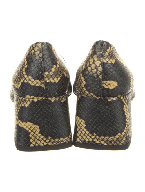 Suzanne Rae Embossed Leather Animal Print Pumps