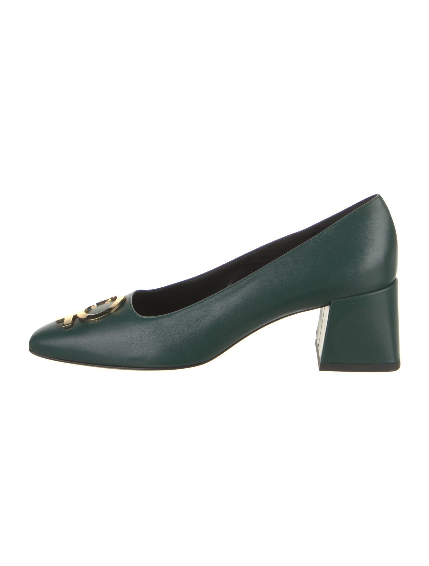 Suzanne Rae Leather Pumps Green Pumps, Shoes WSR21235 The RealReal