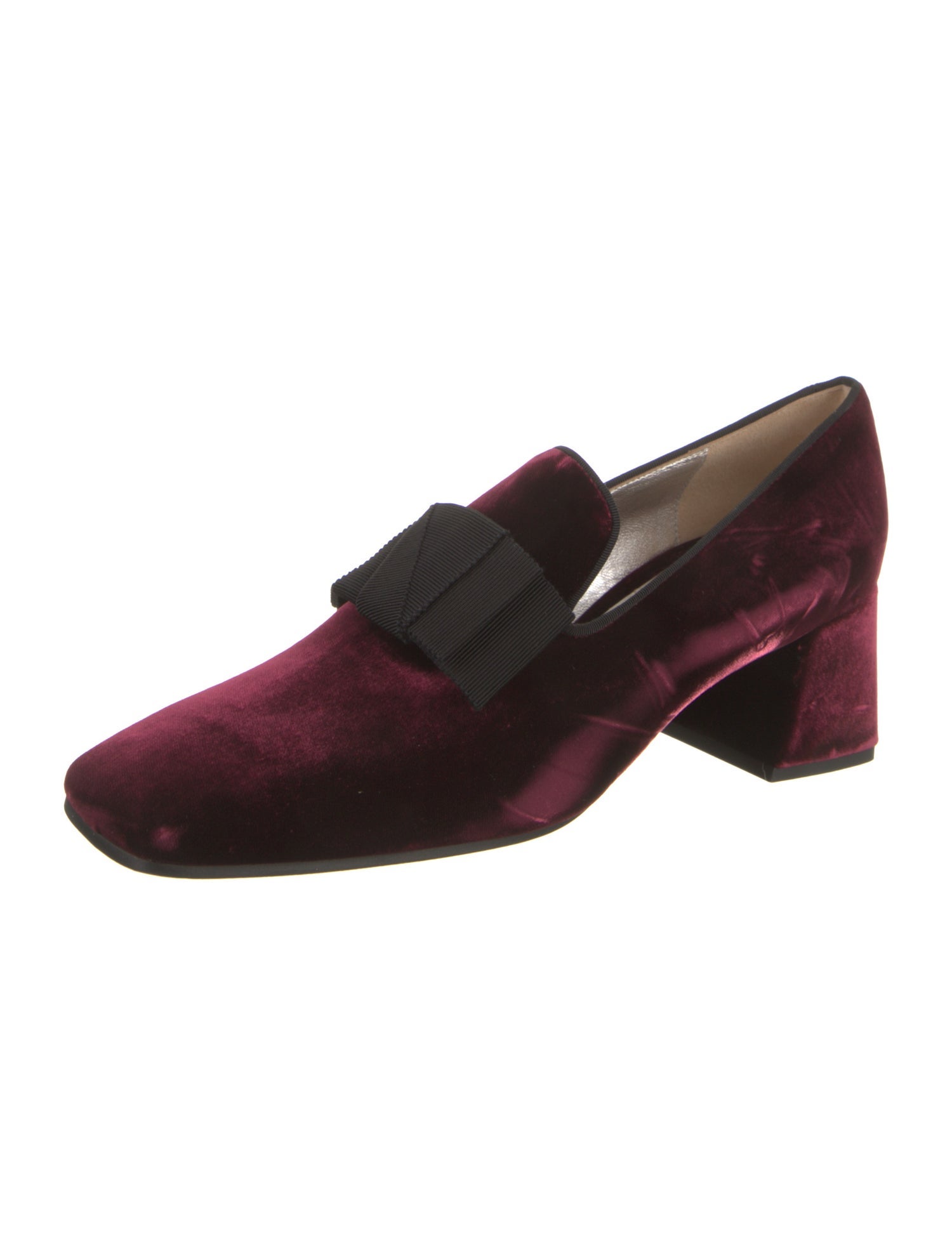 Suzanne Rae Velvet Grosgrain Trim Pumps