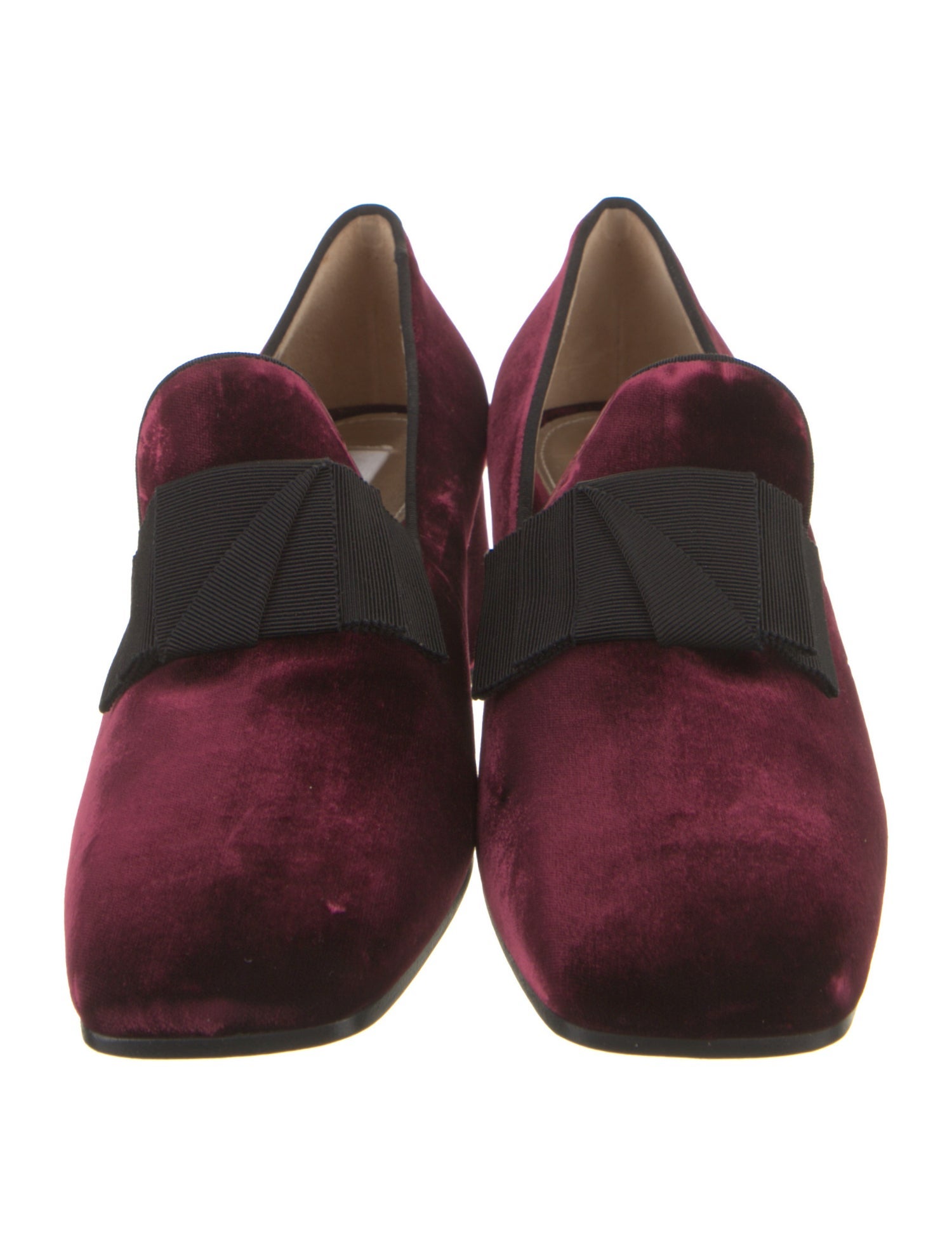 Suzanne Rae Velvet Grosgrain Trim Pumps