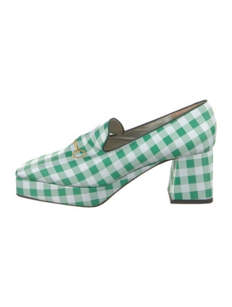 Suzanne Rae Canvas Plaid Print Pumps