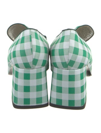 Suzanne Rae Canvas Plaid Print Pumps