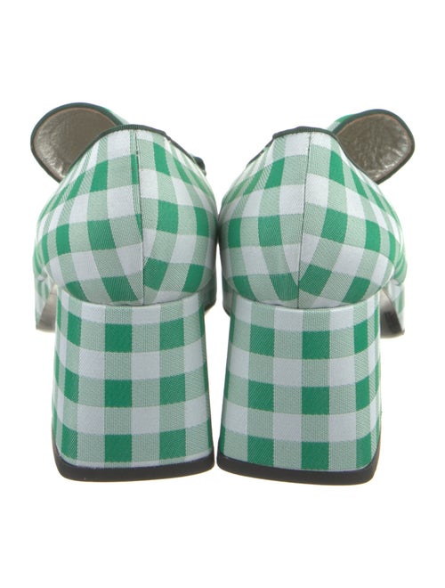 Suzanne Rae Canvas Plaid Print Pumps