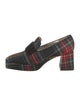 Suzanne Rae Plaid Print Bow Accents Pumps