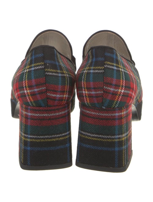 Suzanne Rae Plaid Print Bow Accents Pumps