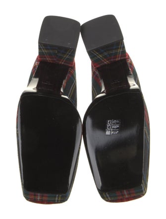 Suzanne Rae Plaid Print Bow Accents Pumps