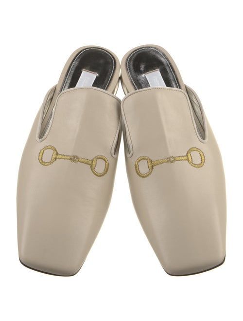 Suzanne Rae Leather Embroidered Accent Mules