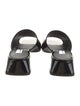 Suzanne Rae Patent Leather Graphic Print Slides