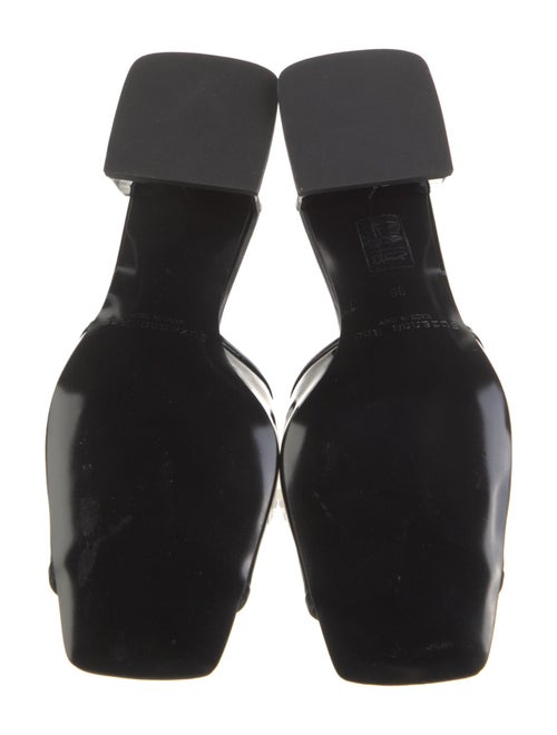 Suzanne Rae Patent Leather Graphic Print Slides