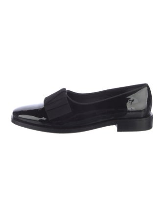 Suzanne Rae Patent Leather Grosgrain Trim Loafers