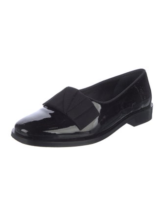 Suzanne Rae Patent Leather Grosgrain Trim Loafers