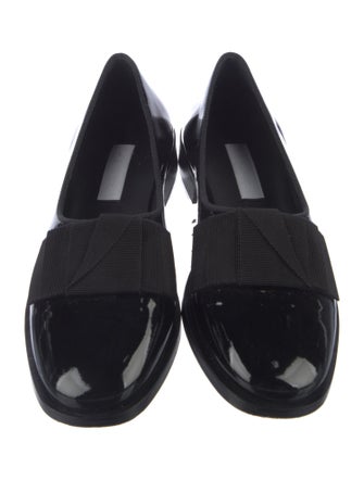 Suzanne Rae Patent Leather Grosgrain Trim Loafers