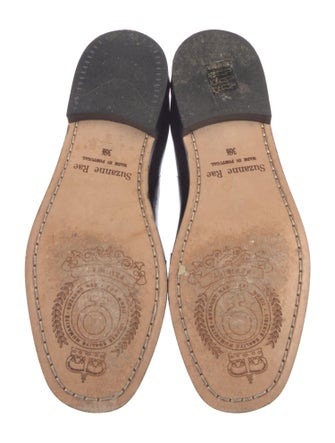 Suzanne Rae Patent Leather Grosgrain Trim Loafers