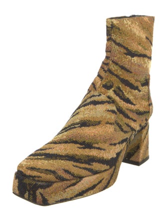Suzanne Rae Animal Print Sock Boots