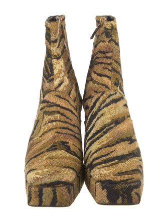 Suzanne Rae Animal Print Sock Boots