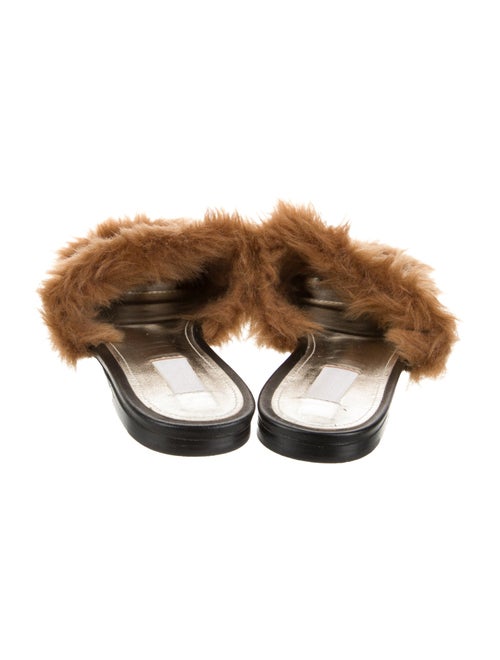 Suzanne Rae Leather Colorblock Pattern Slides