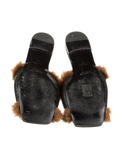Suzanne Rae Leather Colorblock Pattern Slides