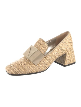 Suzanne Rae Raffia Tweed Pattern Pumps