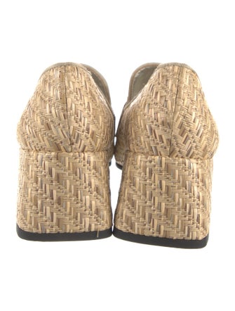 Suzanne Rae Raffia Tweed Pattern Pumps