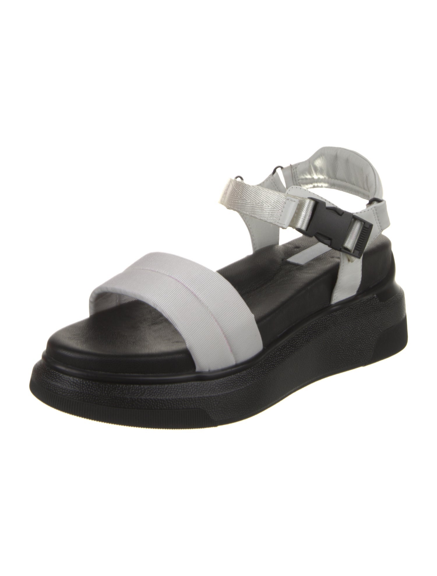 Suzanne Rae Canvas Colorblock Pattern Sandals