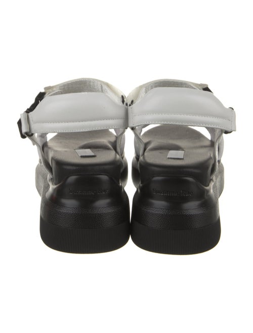 Suzanne Rae Canvas Colorblock Pattern Sandals