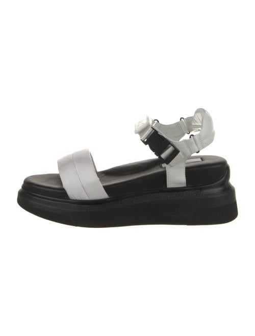 Suzanne Rae Ponyhair Colorblock Pattern Sandals