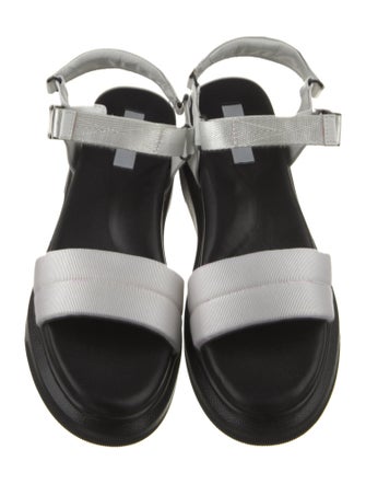 Suzanne Rae Ponyhair Colorblock Pattern Sandals