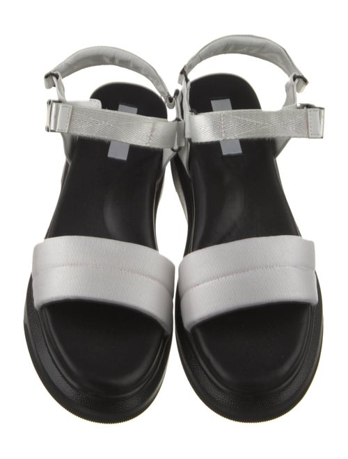 Suzanne Rae Ponyhair Colorblock Pattern Sandals