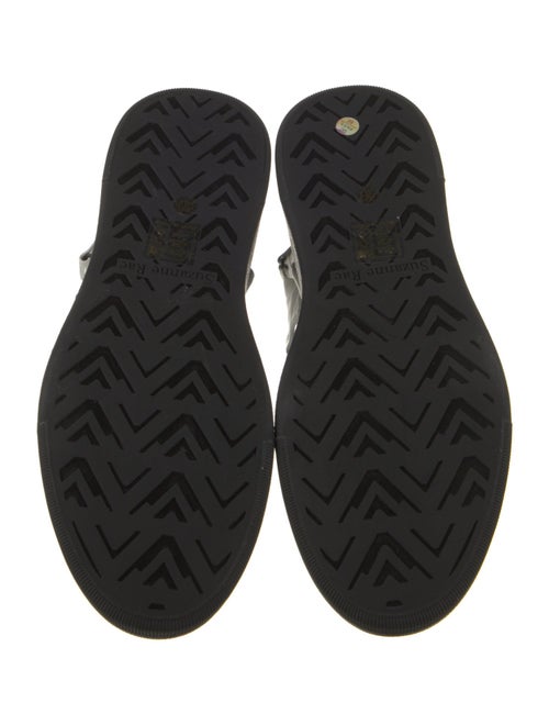 Suzanne Rae Ponyhair Colorblock Pattern Sandals