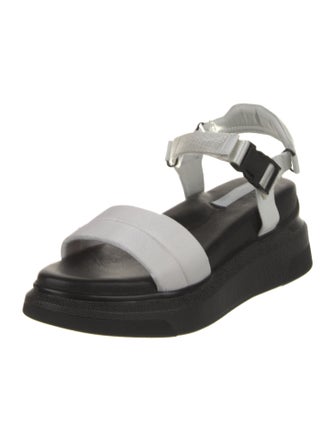 Suzanne Rae Ponyhair Colorblock Pattern Sandals