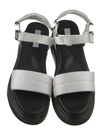 Suzanne Rae Ponyhair Colorblock Pattern Sandals