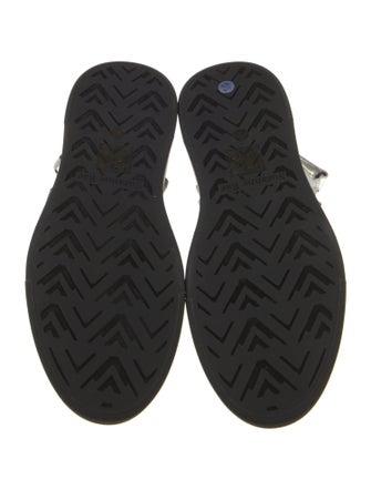 Suzanne Rae Ponyhair Colorblock Pattern Sandals