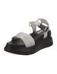 Suzanne Rae Leather Colorblock Pattern Sandals
