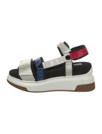 Suzanne Rae Nylon Colorblock Pattern Sandals