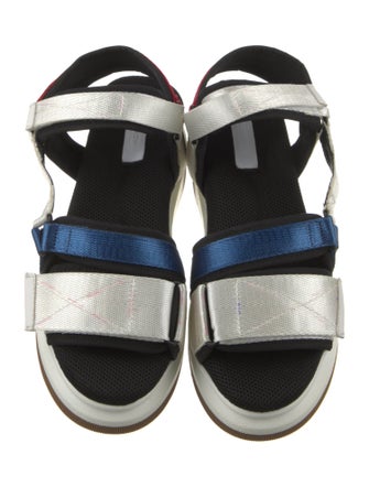 Suzanne Rae Nylon Colorblock Pattern Sandals