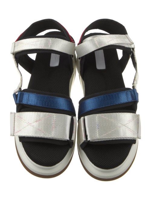 Suzanne Rae Nylon Colorblock Pattern Sandals