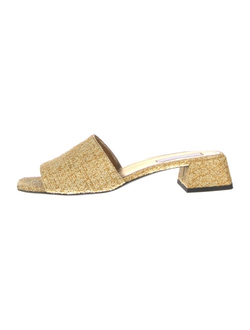 Suzanne Rae Raffia Glitter Accents Slides