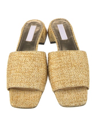 Suzanne Rae Raffia Glitter Accents Slides
