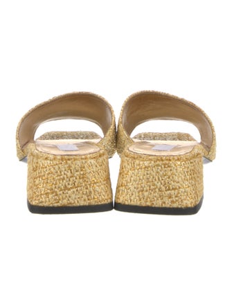 Suzanne Rae Raffia Glitter Accents Slides