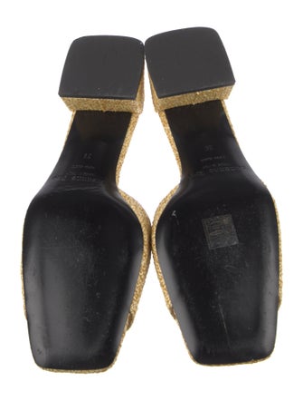 Suzanne Rae Raffia Glitter Accents Slides