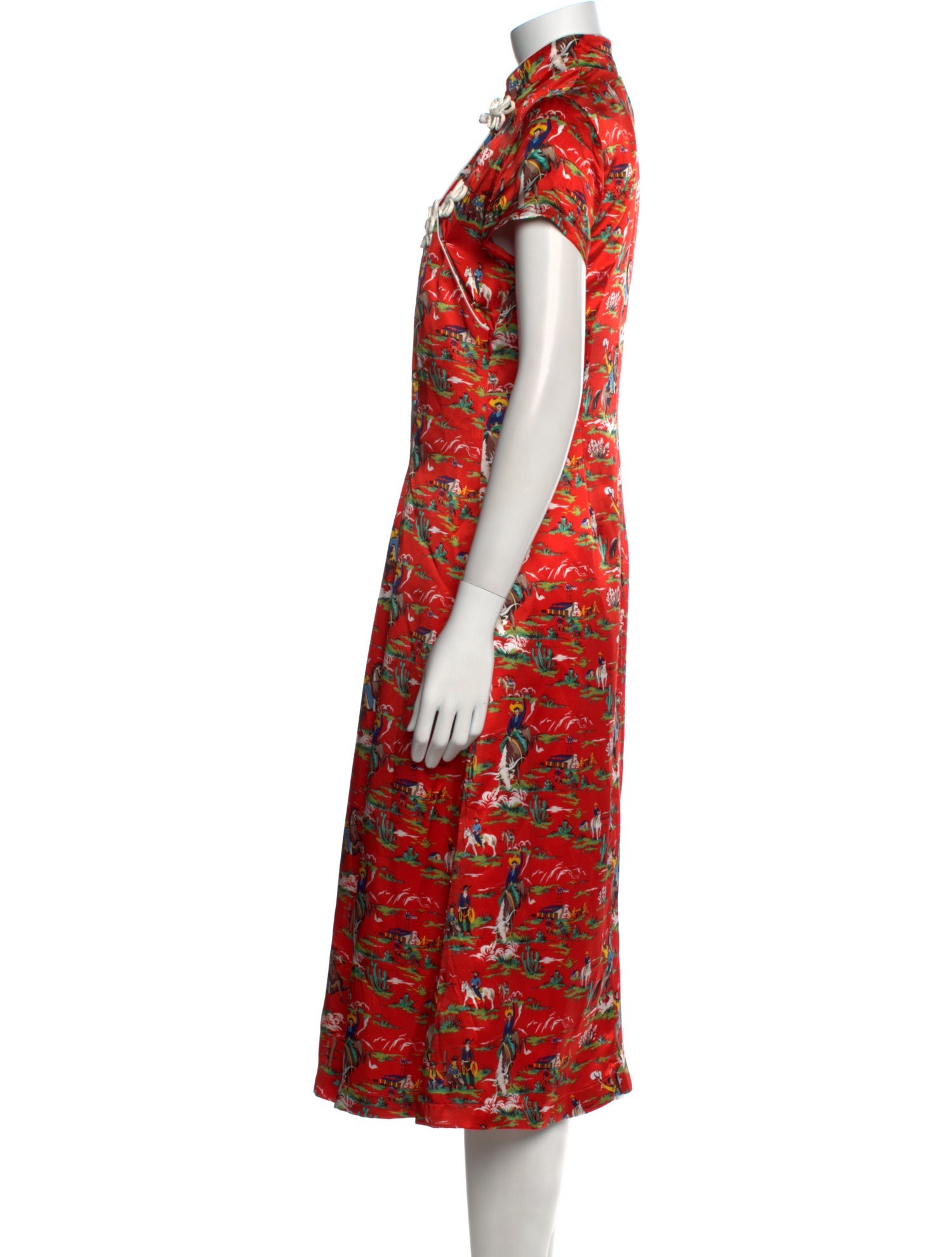 Suzanne Rae Silk Midi Length Dress