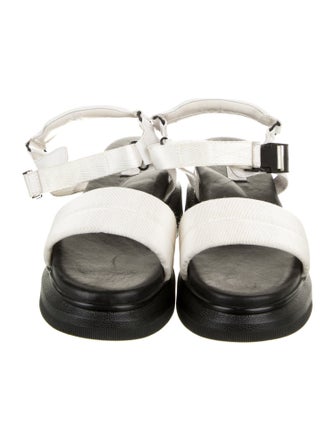 Suzanne Rae Animal Print Leather Trim Embellishment Sandals