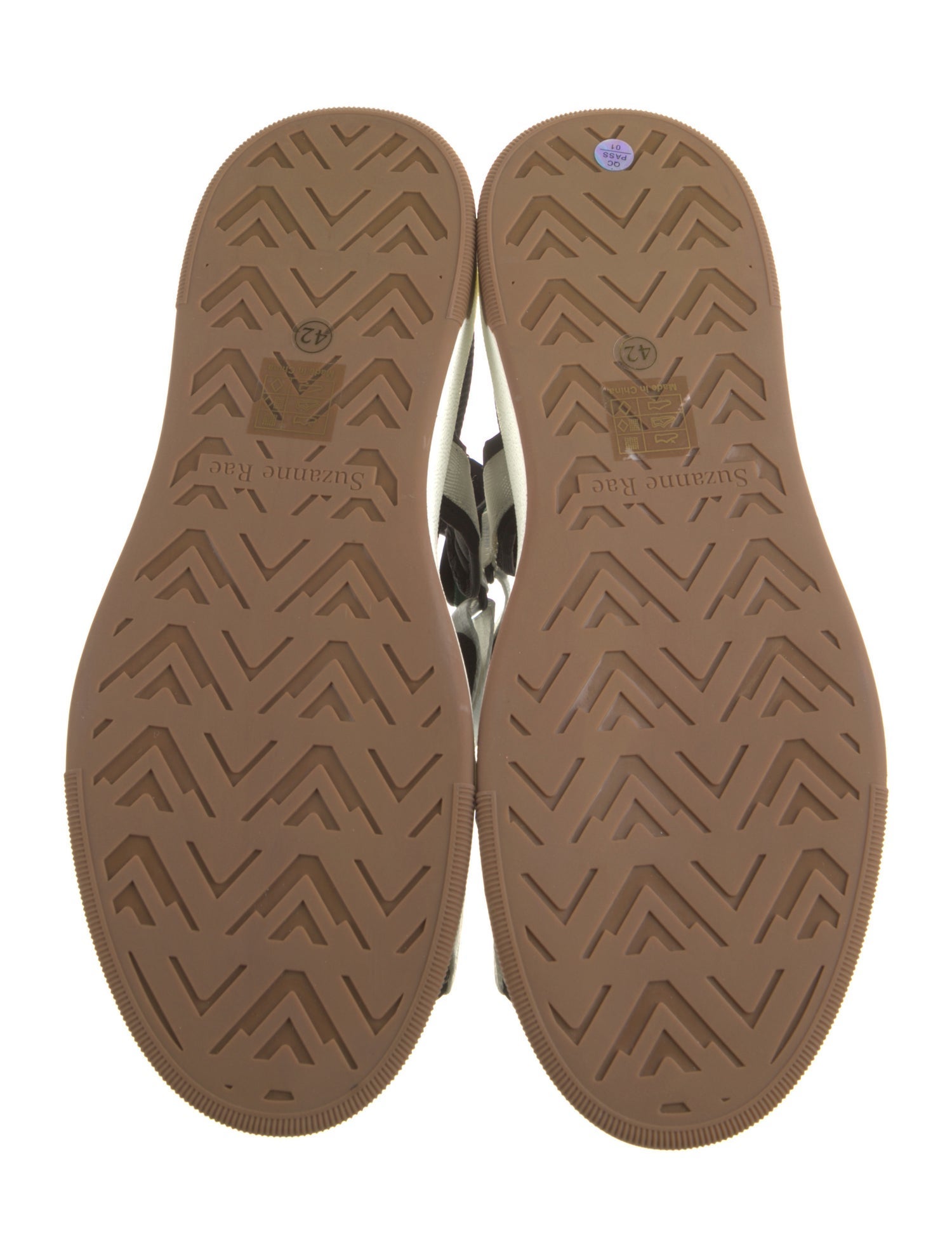 Suzanne Rae Canvas Colorblock Pattern Sandals