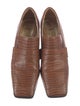 Suzanne Rae Leather Colorblock Pattern Loafers